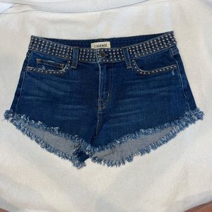 L’AGENCE Zoe Studded denim short